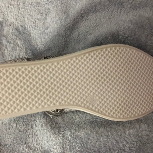 Ccocci Snakeskin Wedge Sneakers 7.5 Gray/White - Picture 5 of 10